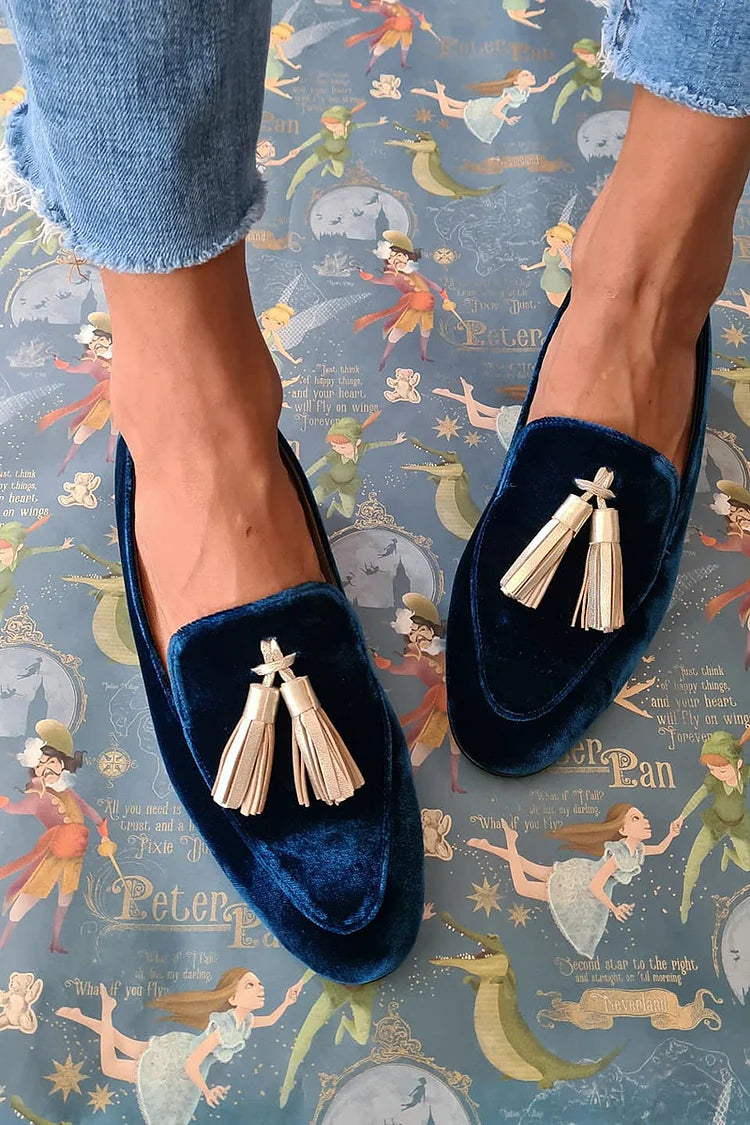 Isolde Royale | Midnight Velvet Loafers