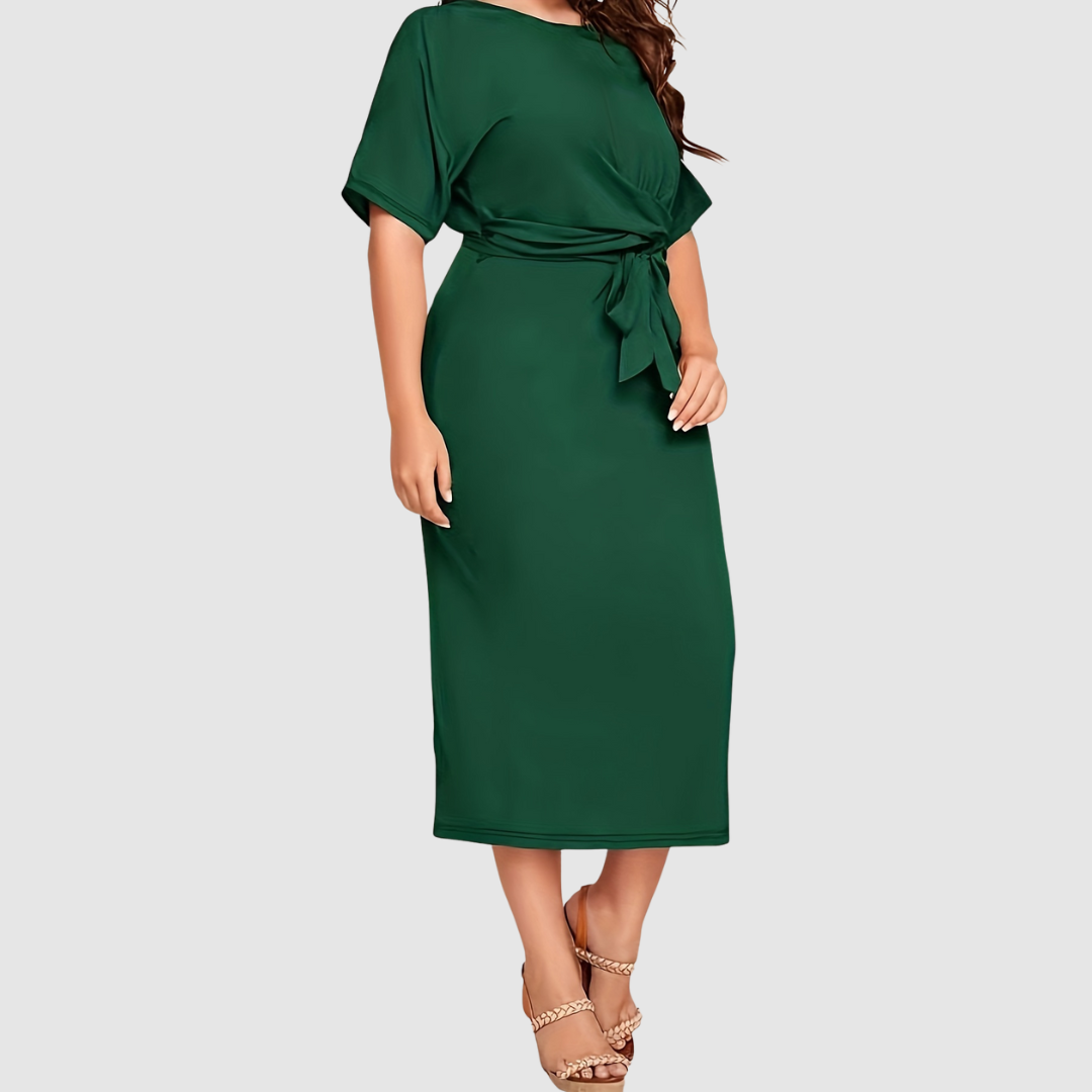 Liora | Draped Midi Dress