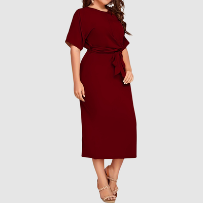 Liora | Draped Midi Dress