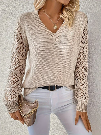 Olivia | Soft V-Neck Knit Sweater