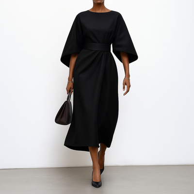 Elowyn | Batwing-Sleeve Maxi Dress