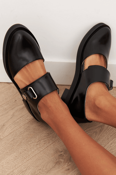 Claire | Buckled Mary Jane Flats