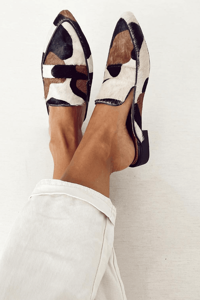 Noémie | Abstract Loafer Mules