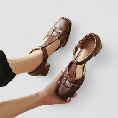 Cleo | Chic T-Strap Block Heels