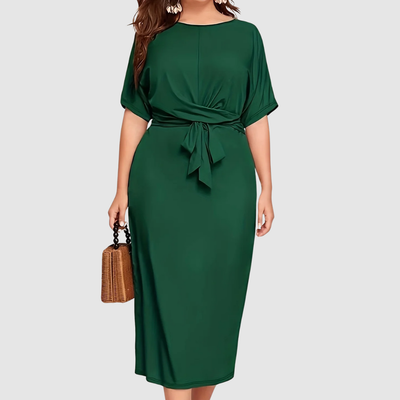 Liora | Draped Midi Dress