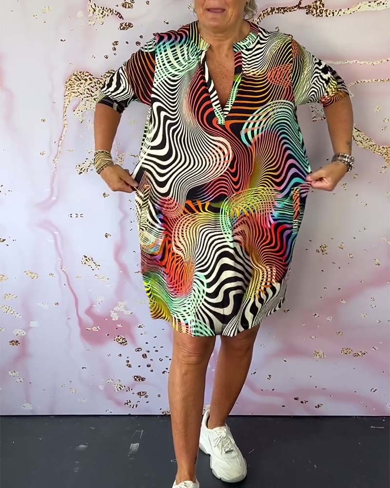 Eliane | Abstract Flow Dress