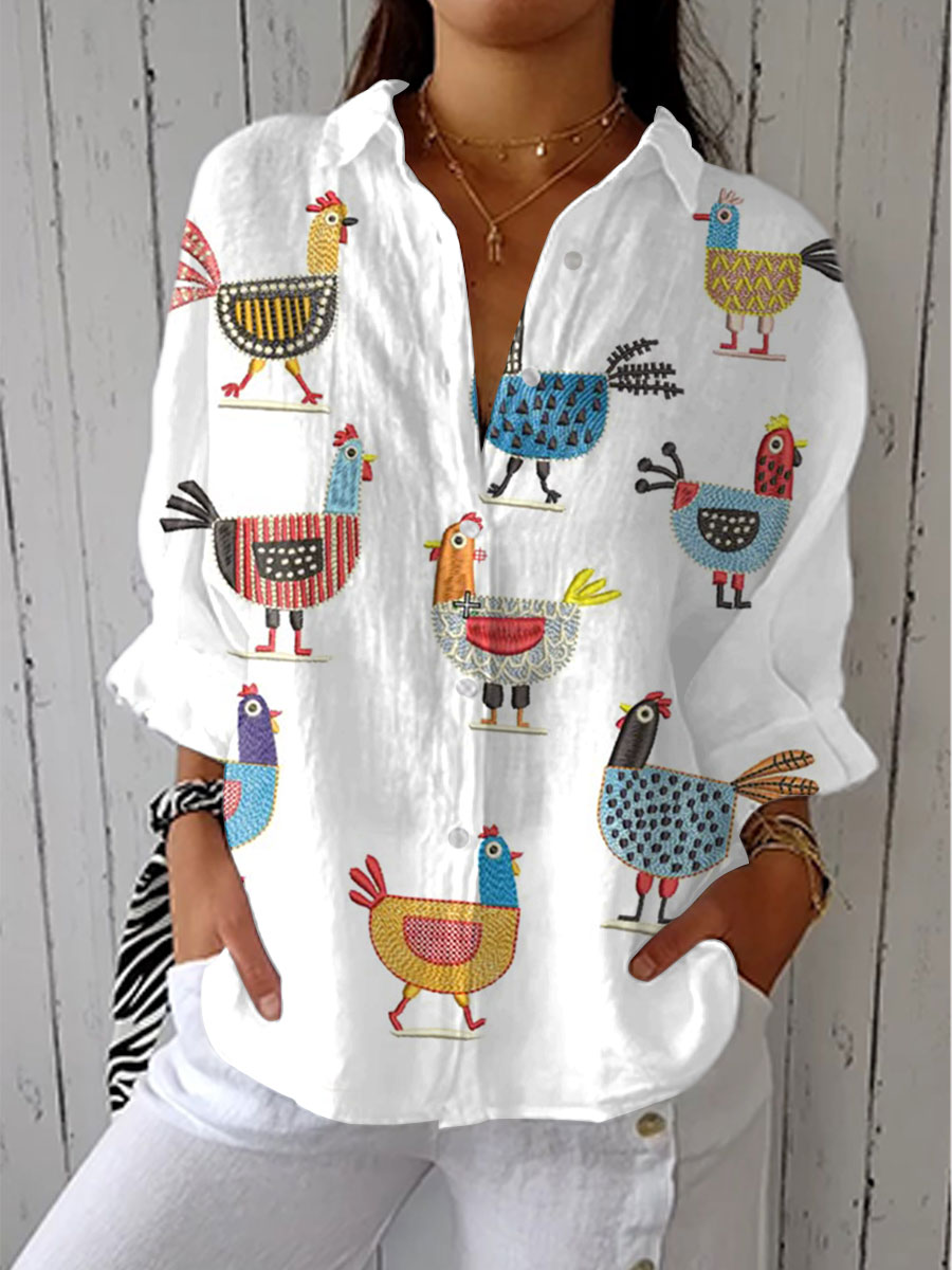 Estelle | Country Rooster Blouse