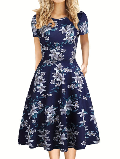 Isolde | Retro Summer A-Line Dress