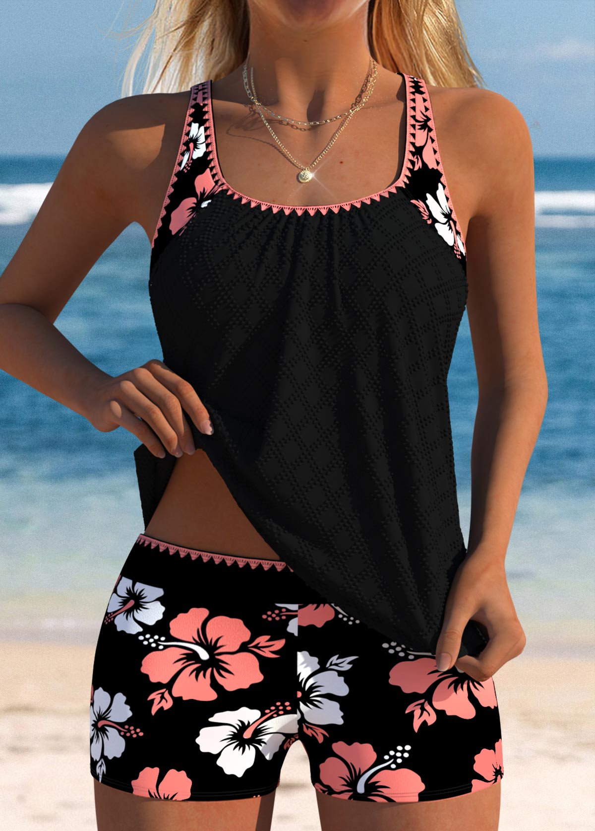 Maribel | Midnight Bloom Tankini