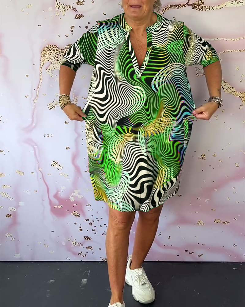 Eliane | Abstract Flow Dress