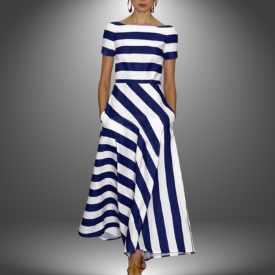 Maribel | Striped A-Line Dress