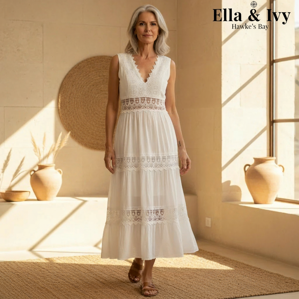 Circe - Lace V-Neck Cami Dress