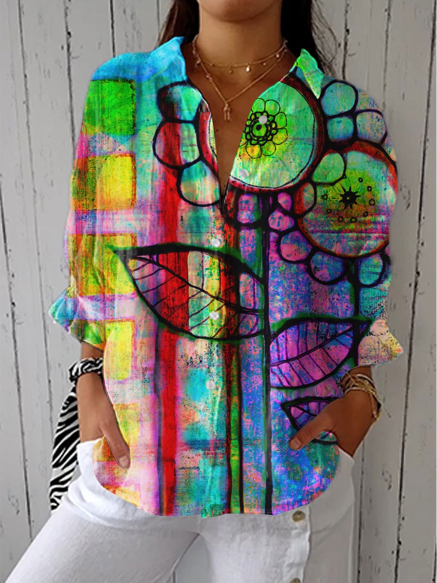 Delphine | Radiant Bloom Blouse