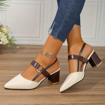 Clara Duet | Two-Tone Heeled Slingbacks