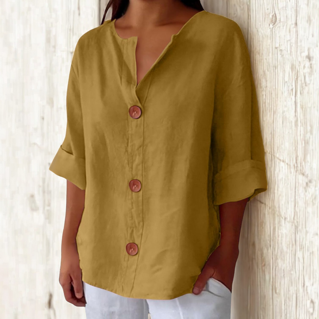 Amara | Relaxed Button Blouse