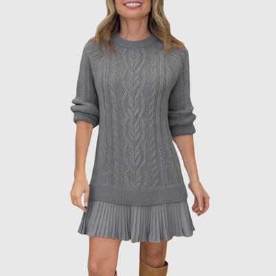 Maribel | Cable-Knit Sweater Dress