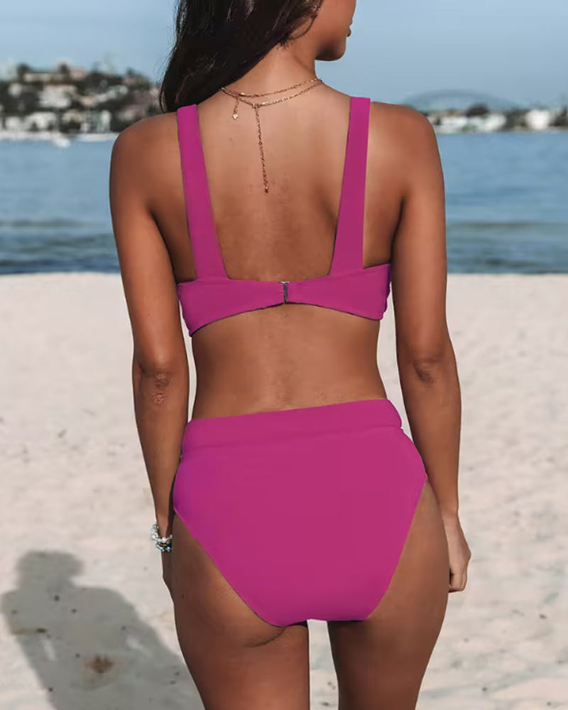 Hilary™ | High-Waisted Swimsuit in Solid Design