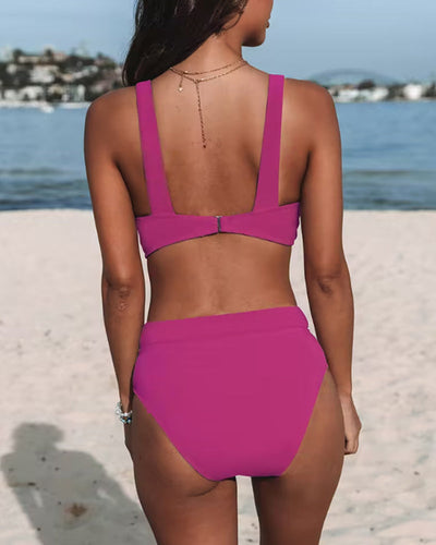 Hilary™ | High-Waisted Swimsuit in Solid Design
