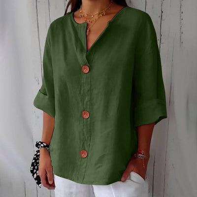 Amara | Relaxed Button Blouse