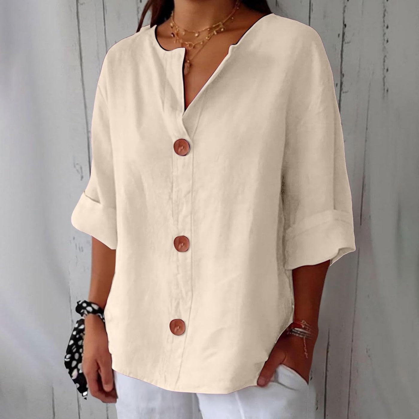 Amara | Relaxed Button Blouse