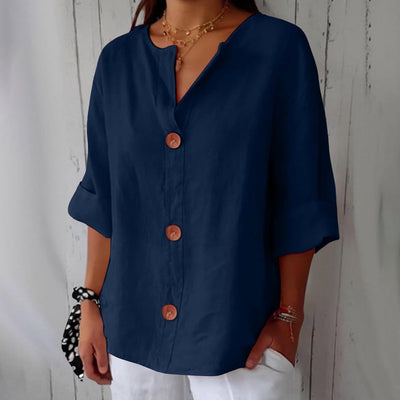 Amara | Relaxed Button Blouse