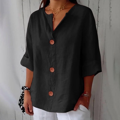 Amara | Relaxed Button Blouse
