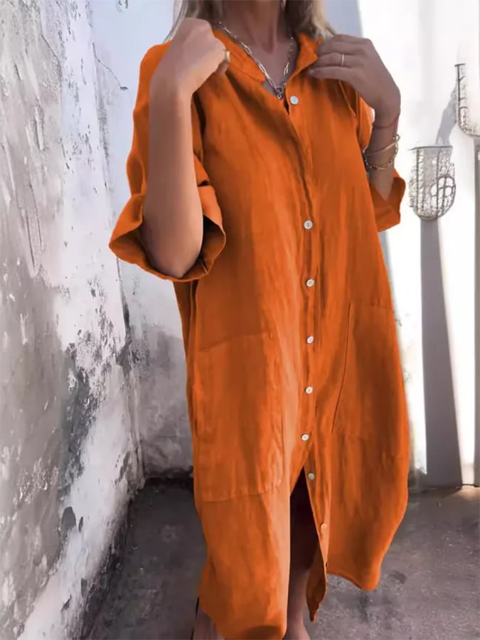 Paula | Buttoned Breeze Dress