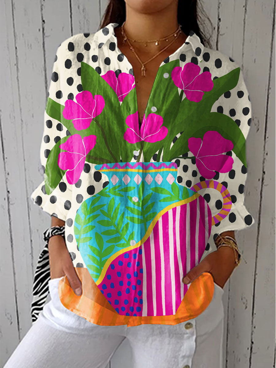 Véronique | Bold Vase Blouse