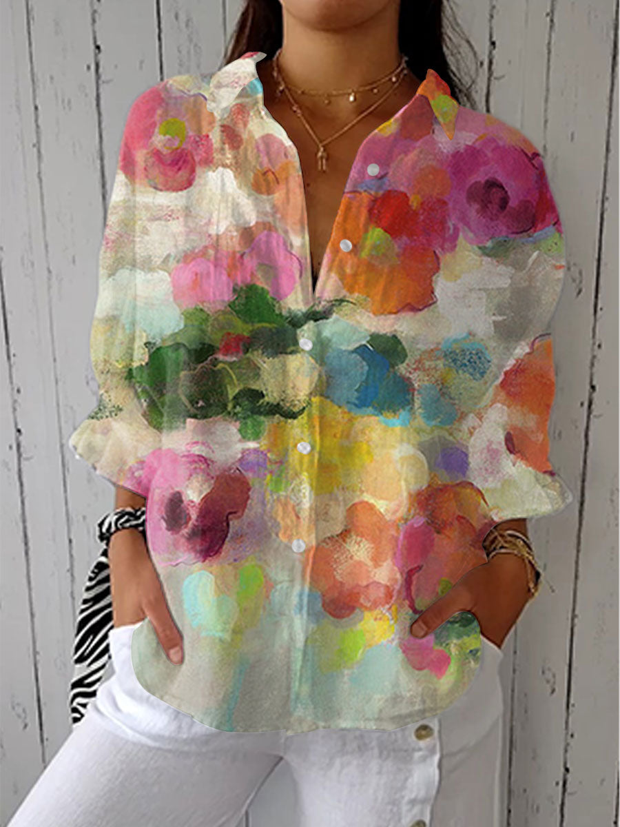 Aurélie | Watercolour Bloom Blouse