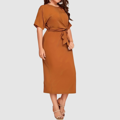 Liora | Draped Midi Dress