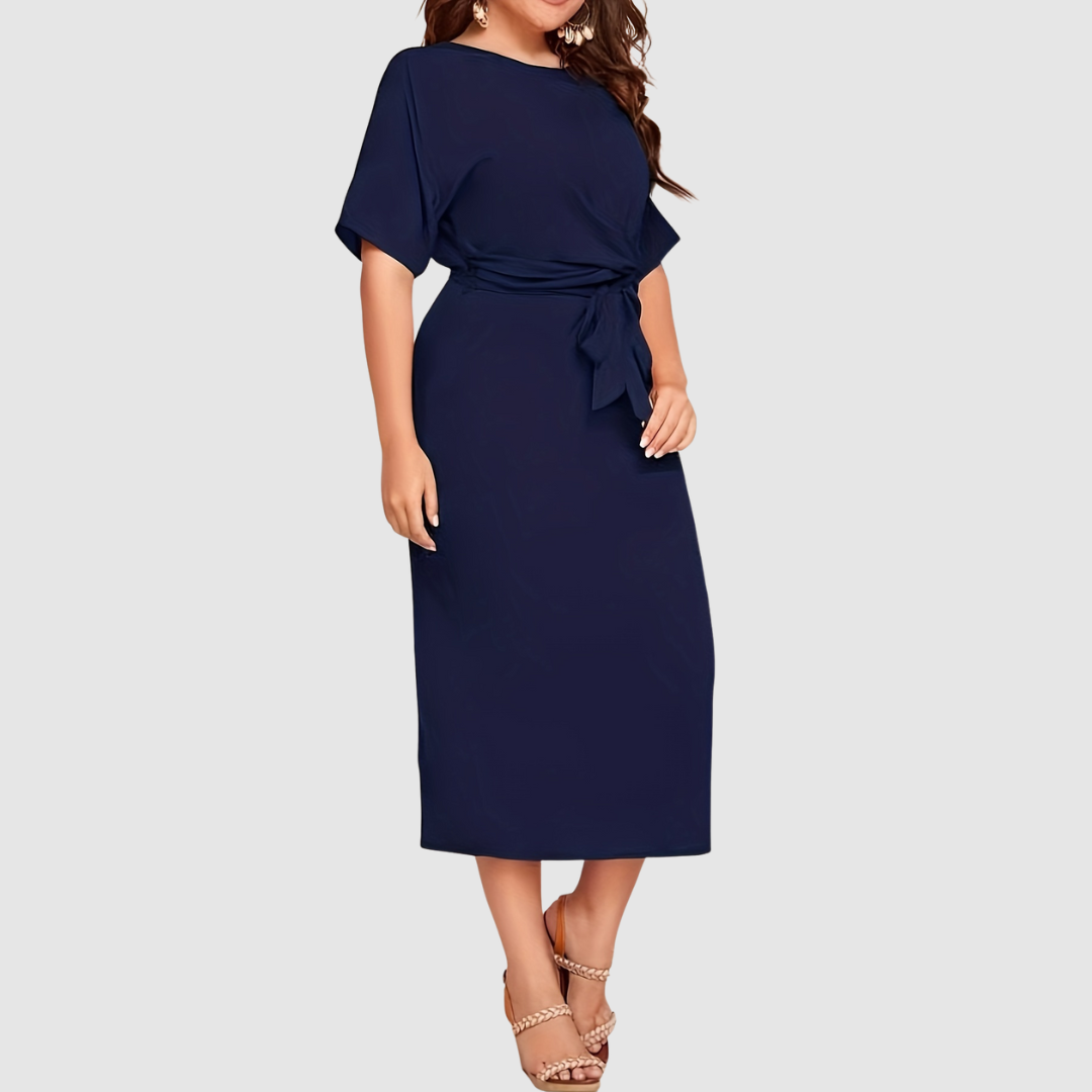 Liora | Draped Midi Dress