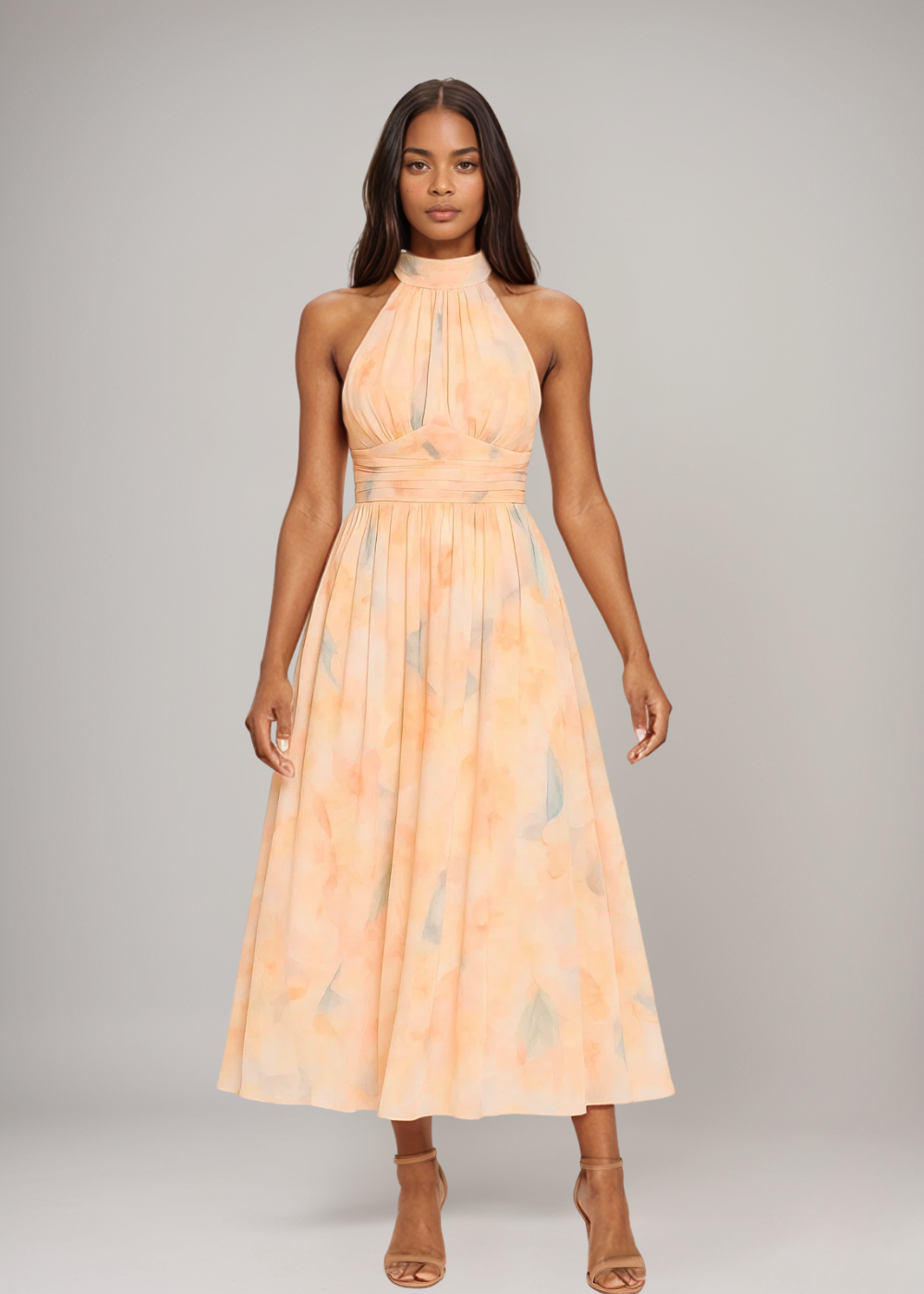 Elara | Halterneck Summer Maxi