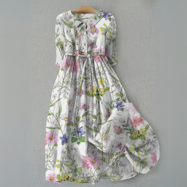 Alia | Summer Floral A-Line Dress