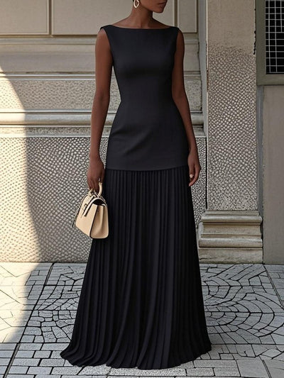 Seraphine | Pleated Evening Dress