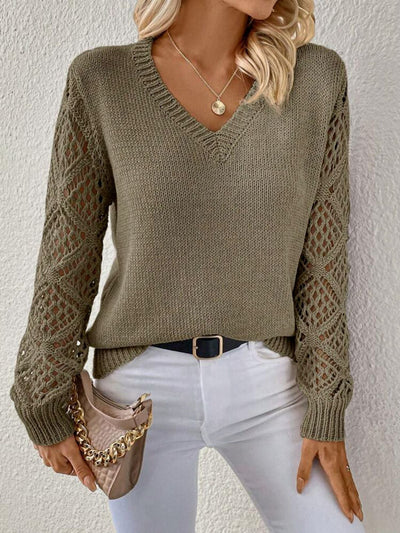 Olivia | Soft V-Neck Knit Sweater