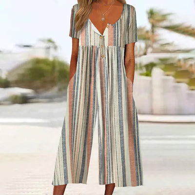 Marina | Cassidy Button-Front Jumpsuit