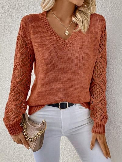 Olivia | Soft V-Neck Knit Sweater