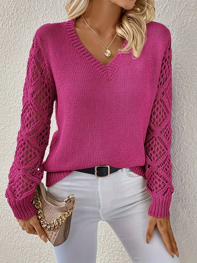 Olivia | Soft V-Neck Knit Sweater