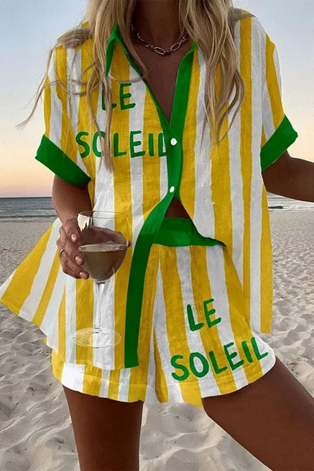 Éliane | Soleil Stripe Set