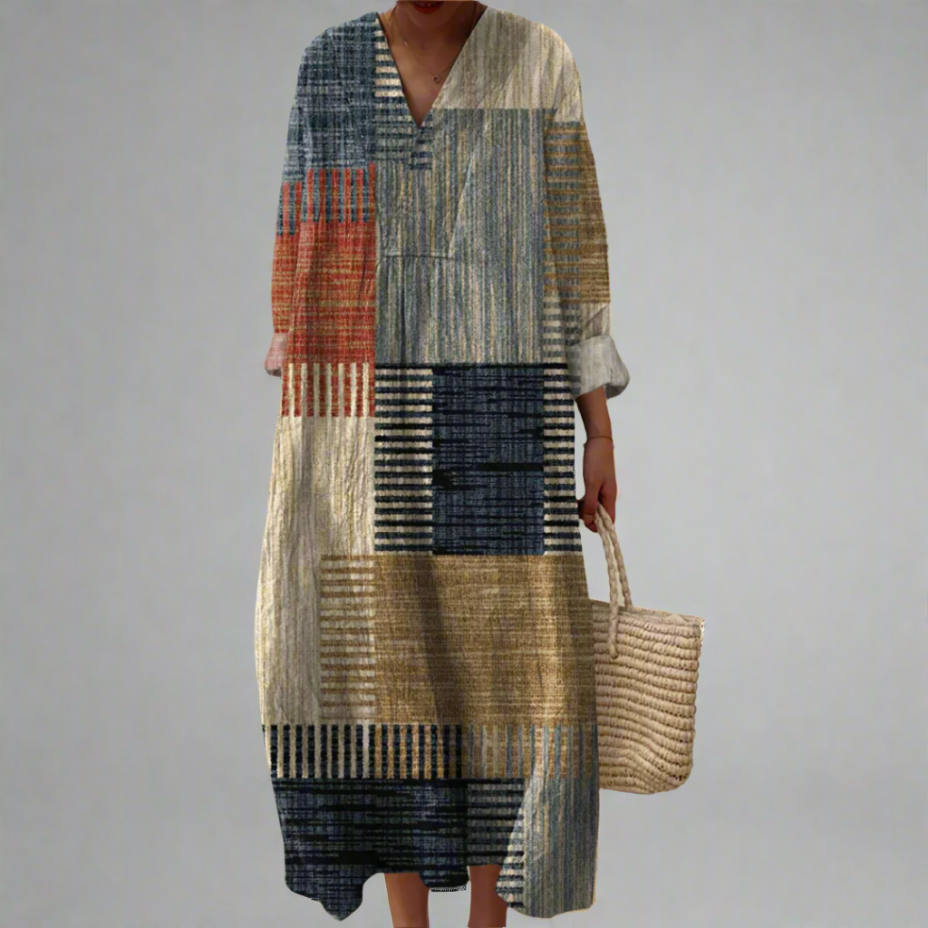 Margaux | Heritage Patchwork Dress