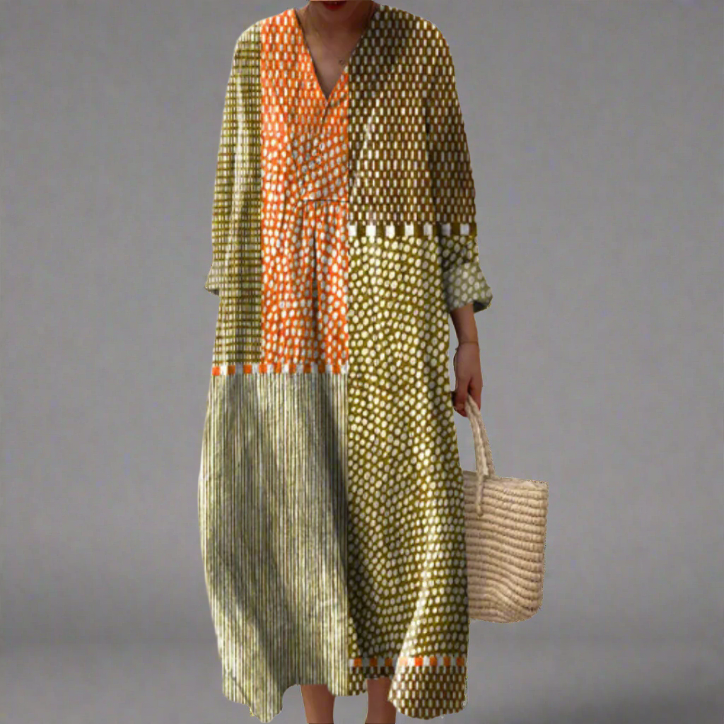 Inès | Autumn Mosaic Dress