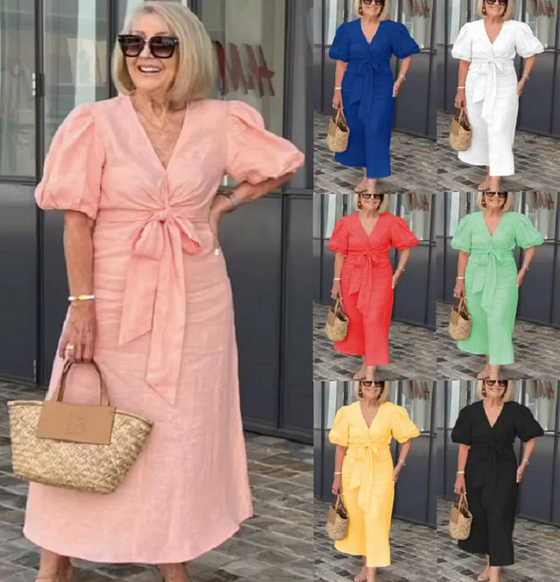 Elodie | Refined Tie-Front Dress