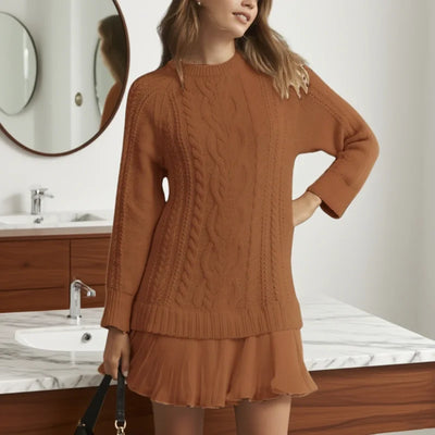 Maribel | Cable-Knit Sweater Dress
