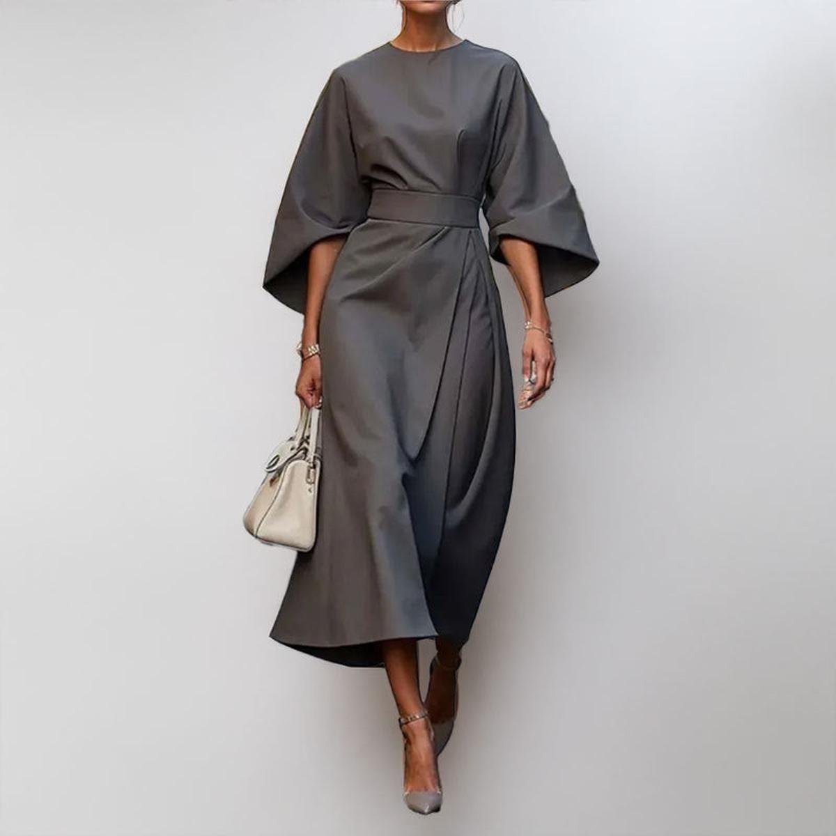 Elowyn | Batwing-Sleeve Maxi Dress