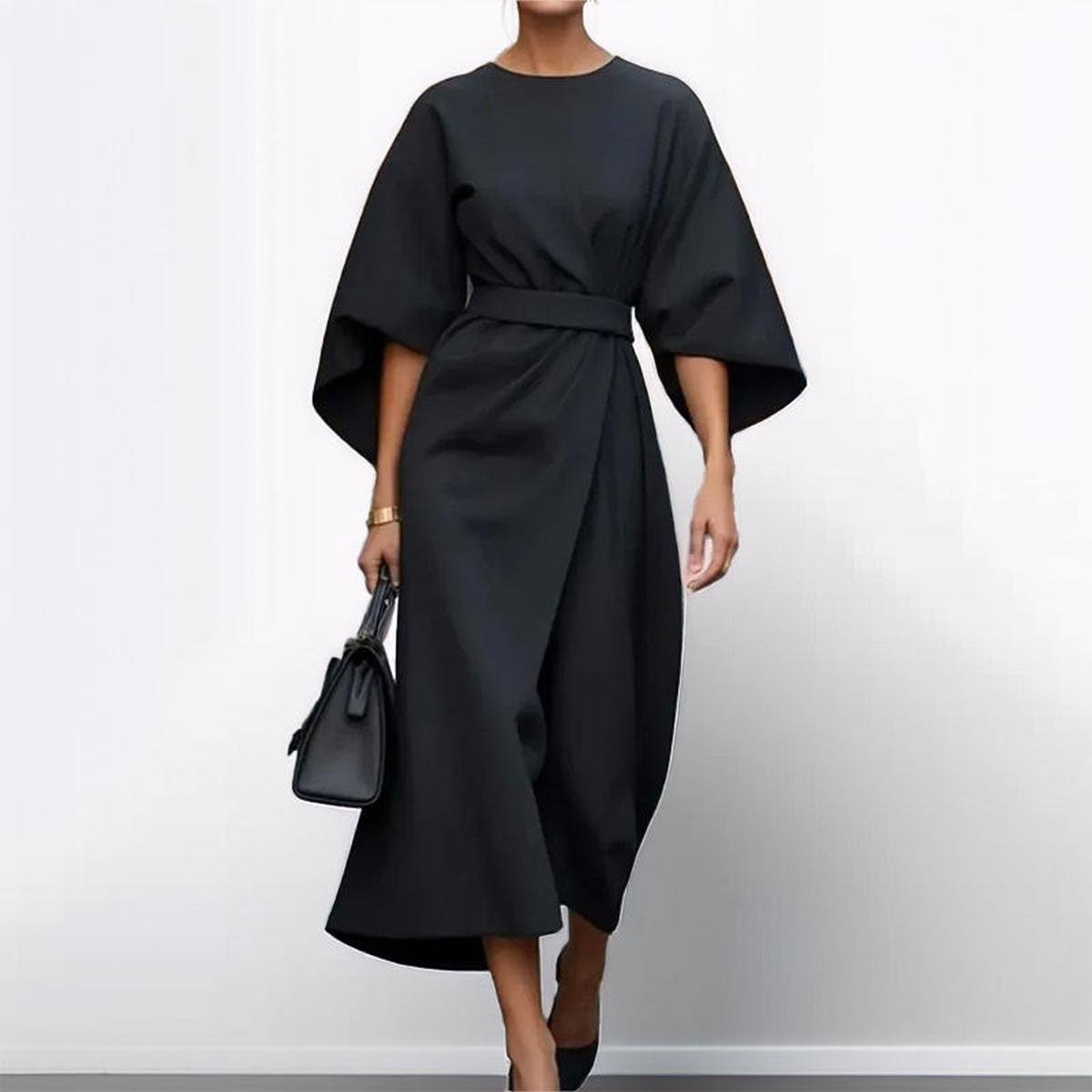 Elowyn | Batwing-Sleeve Maxi Dress
