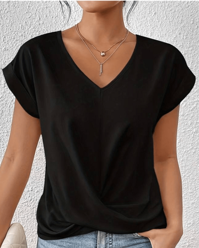 Jade | Relaxed V-Neck Everyday Top