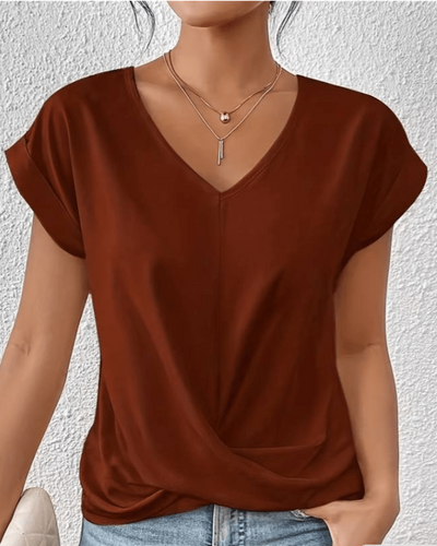 Jade | Relaxed V-Neck Everyday Top