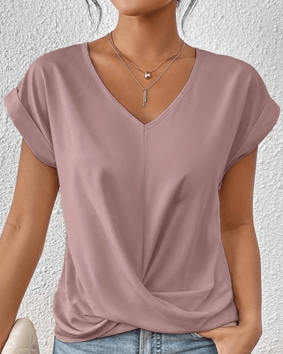 Jade | Relaxed V-Neck Everyday Top