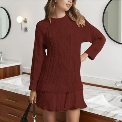 Maribel | Cable-Knit Sweater Dress