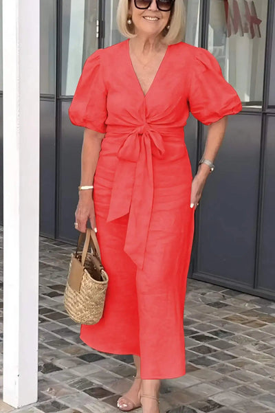 Elodie | Refined Tie-Front Dress